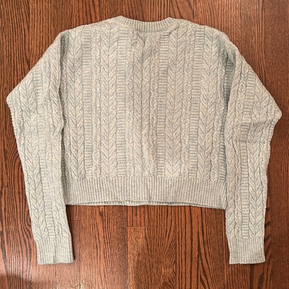 Peruvian Connection Cropped Cableknit Sweater - Picture 4 of 9
